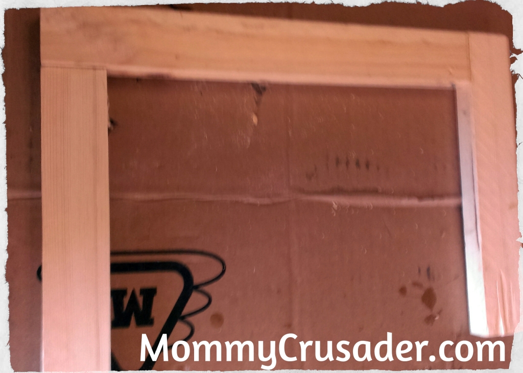 The Completed Wood Frame | MommyCrusader.com